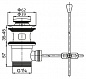 Донный клапан Cezares CZR-SA2-01, хром