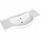 Комплект мебели для ванной комнаты напольный ASB-Woodline Салерно 105, белый патина серебро