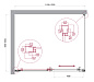 Душевой уголок BelBagno LUCE-AH-1-120/100-C-Cr
