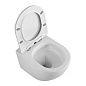 Унитаз подвесной безободковый с сиденьем BelBagno UNO 2.0 BB7306CHR/SC