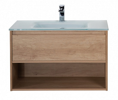 Тумба с раковиной подвесная Belbagno KRAFT 800, Rovere Nebrasca Nature, 800x460x500, KRAFT-800-1C-SO-RNN/BB800ETL