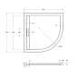 Поддон из искусственного мрамора CEZARES TRAY-AS-R-90-30-W с сифоном TRAY-AS-01
