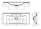 Тумба с раковиной подвесная Belbagno MARINO-H60 110, Bianco Lucido, MARINO-H60-1100-2C-SO-BL-P / BB1100/450-LV-MR-PR
