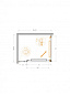 Душевой уголок CEZARES LUX-AH-FS-11-100/80-C-GM
