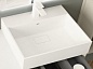 Тумба с раковиной из искусственного мрамора для ванной комнаты CEZARES PREMIUM PLISSE, 70 см Bianco opaco 55436 / 50313