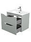 Тумба с керамической раковиной подвесная BelBagno МАРИНА-МИНИ2.0 (Marino-MINI-2.0) 50 Светло-серый матовый, раковина Marino-MINI-2.0-500-2C-SO-GCO-P