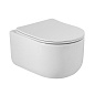 Унитаз подвесной безободковый с сиденьем и смывом ТОРНАДО BelBagno SOFT-TOR BB084CH-TOR/SC