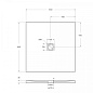 Поддон из искусственного мрамора BelBagno TRAY-MR-UNO-A-90-35-NERO-CR