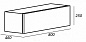 CADRO База под металлический каркас подвесная с одним выкатным ящиком, Bianco Ghiaccio 80x46x25, CADRO-80-1C-SO-BG-BLUM