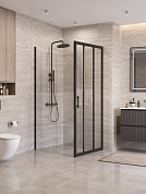Душевой уголок BelBagno UNO-195-AHF-31-90/100-C-NERO