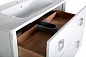 Комплект мебели для ванной комнаты подвесной ASB-Woodline Рома 100П, белый