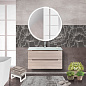 Тумба подвесная со стеклянной раковиной BelBagno ETNA 100 Rovere Grigio