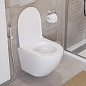 Унитаз подвесной безободковый с сиденьем BelBagno UNO BB3105CHR/SC