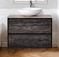 Тумба с накладной раковиной для ванной комнаты BelBagno Kraft 80 см Pino Pasadena