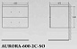 AURORA База под раковину подвесная с двумя выкатными ящиками, Rovere Tabacco, 600x450x500, AURORA-600-2C-SO-RT