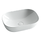 Умывальник чаша накладная прямоугольная Ceramica Nova Element 455*325*135мм