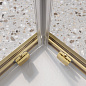 Душевой уголок BelBagno LUCE-A-2-100-C-ORO прозрачное стекло, профиль глянцевое золото