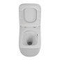 Унитаз подвесной безободковый с сиденьем и смывом ТОРНАДО BelBagno LUCE BB076CH-TOR/SC