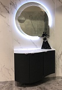 Тумба для ванной комнаты Cezares RIALTO 104 см левосторонняя Nero grafite