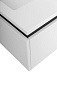 Тумба подвесная с  раковиной из искусственного мрамора, CEZARES SLIDER, 80 см Bianco Opaco SLIDER-800-1C-SO-BO+CZR-800/480-LV-MR-PRS
