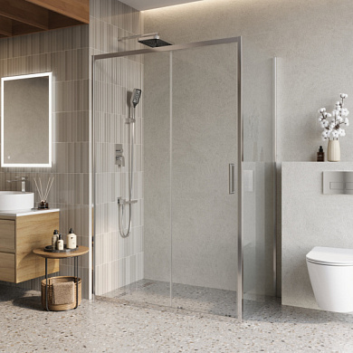 Душевой уголок BelBagno LUCE-AH-1-130/80-C-Cr