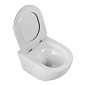 Унитаз подвесной безободковый с сиденьем и смывом ТОРНАДО BelBagno SFERA-TOR BB046CH-TOR/SC