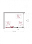 Душевой уголок BelBagno UNO-195-AHF-31-110/80-C-Cr
