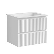 Snob R База под раковину подвесная с двумя выкатными ящиками, 590х445х500 Bianco SNR60W
