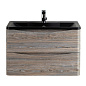 Тумба с черной раковиной из искусственного мрамора BelBagno Acqua 80 см Pino Scania