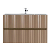 ELEGANT База под раковину подвесная с двумя выкатными ящиками, 90 см AM-ELEGANT-900-2C-SO-CM-LED капучино матовый