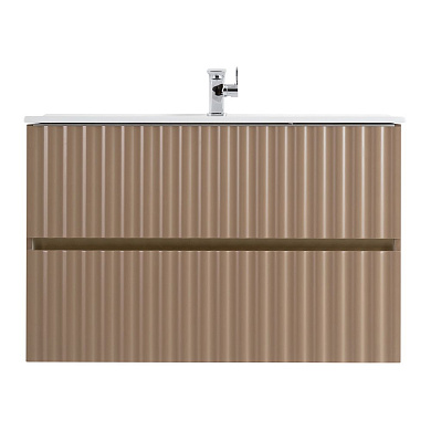 ELEGANT База под раковину подвесная с двумя выкатными ящиками, 90 см AM-ELEGANT-900-2C-SO-CM-LED капучино матовый