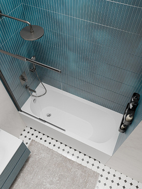 Ванна из искусственного камня встраиваемая, в комплекте с ногами BelBagno ДЕЛЬТА (DELTA) BB-DELTA-170-75-46-MR-W-MATT-LEG-SET белая матовая