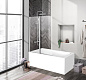Душевая шторка на ванну BELBAGNO UNO-V-2-110/150-C-Cr