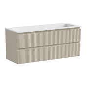 Snob T База под раковину подвесная с двумя выкатными ящиками, 1195х445х500 Beige Soft SNT120CE