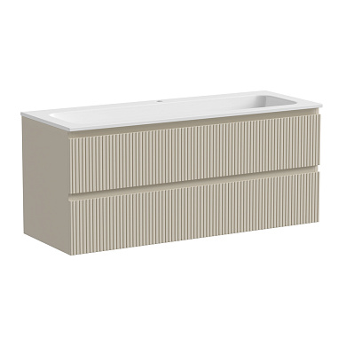 Snob T База под раковину подвесная с двумя выкатными ящиками, 1195х445х500 Beige Soft SNT120CE