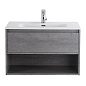 Тумба с раковиной подвесная Belbagno KRAFT 800, Cemento Grigio, 800x460x500, KRAFT-800-1C-SO-CG/BB800ETL