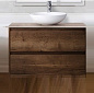 Тумба с накладной раковиной для ванной комнаты BelBagno Kraft 70 см Rovere Tabacco