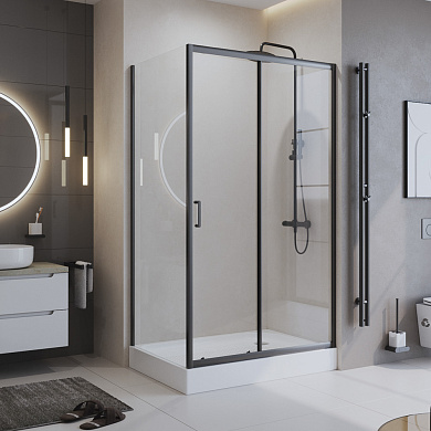 Душевой уголок BelBagno UNO-195-AH-1-120/90-C-NERO