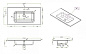 Тумба с керамической раковиной для ванной комнаты BelBagno KRAFT 90 см Cemento Grigio