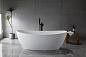 Ванна из искусственного камня Solid Surface 1800x850x635, BELBAGNO BB-UNIQUE-180-85-64-SSB белая матовая 