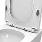 Унитаз подвесной безободковый с сиденьем и смывом ТОРНАДО BelBagno DUE-TOR BB5171CH-TOR/SC