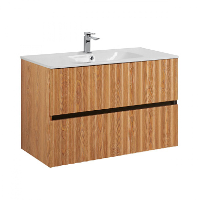 ELEGANT База под раковину подвесная с двумя выкатными ящиками, 90 см AM-ELEGANT-900-2C-SO-BR-P бран
