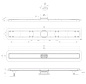 Душевой лоток BelBagno BB-LD-LUCE-90-NERO