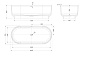 Ванна из искусственного камня Solid Surface CEZARES CZR-LINER-170-76-56-SSB