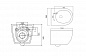 Унитаз подвесной с сиденьем BelBagno STYLUS-TOR + Система инсталляции для унитазов с кнопкой смыва BB014-SR-BIANCO