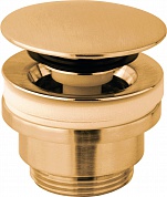 Универсальный донный клапан клик-клак 1 1/4" из латуни цвет золото медовое брашированное ZSCA050HGSP
