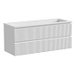 Тумба с керамической раковиной подвесная, SANCOS Snob R, 120 см Bianco SNR120W+CN7017