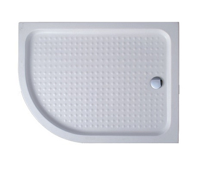 Акриловый поддон ассиметричный, правый CEZARES TRAY-A-RH-120/90-550-15-W-R