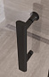 Душевой уголок BelBagno UNO-195-AF-31-90-P-NERO, профиль черный матовый, стекло рифленое
