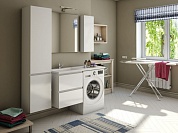 Комплект мебели для ванной комнаты подвесной Эстет Dallas Luxe 1300х482, 2 ящика, левосторонний